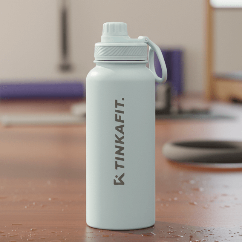 White GlowRise bottle studio image